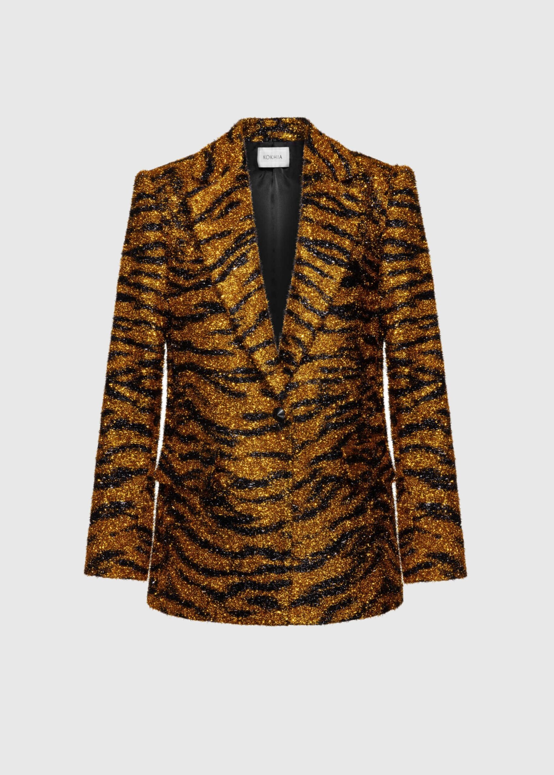 Fuzzy relaxed blazer
