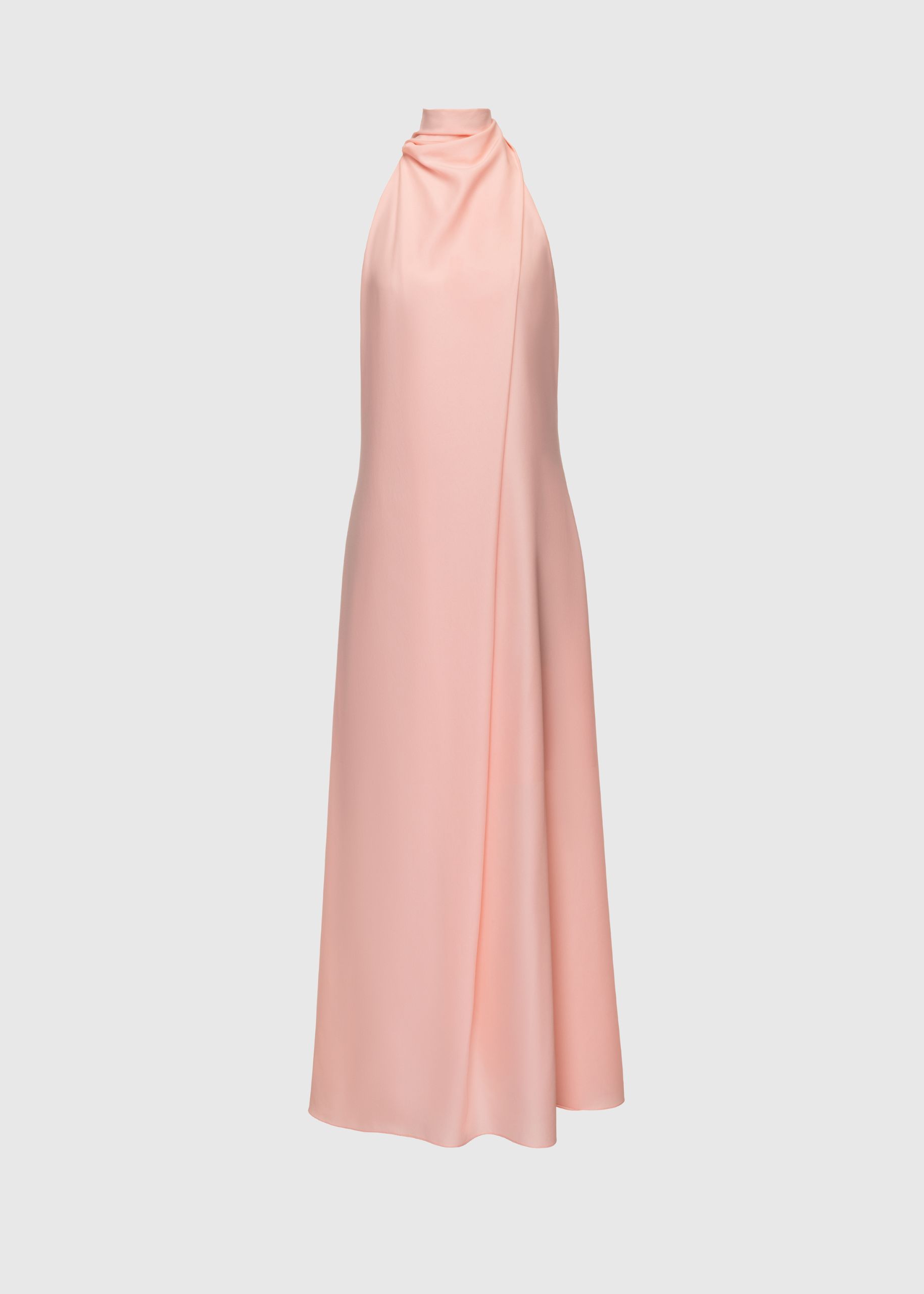Draped halter gown
