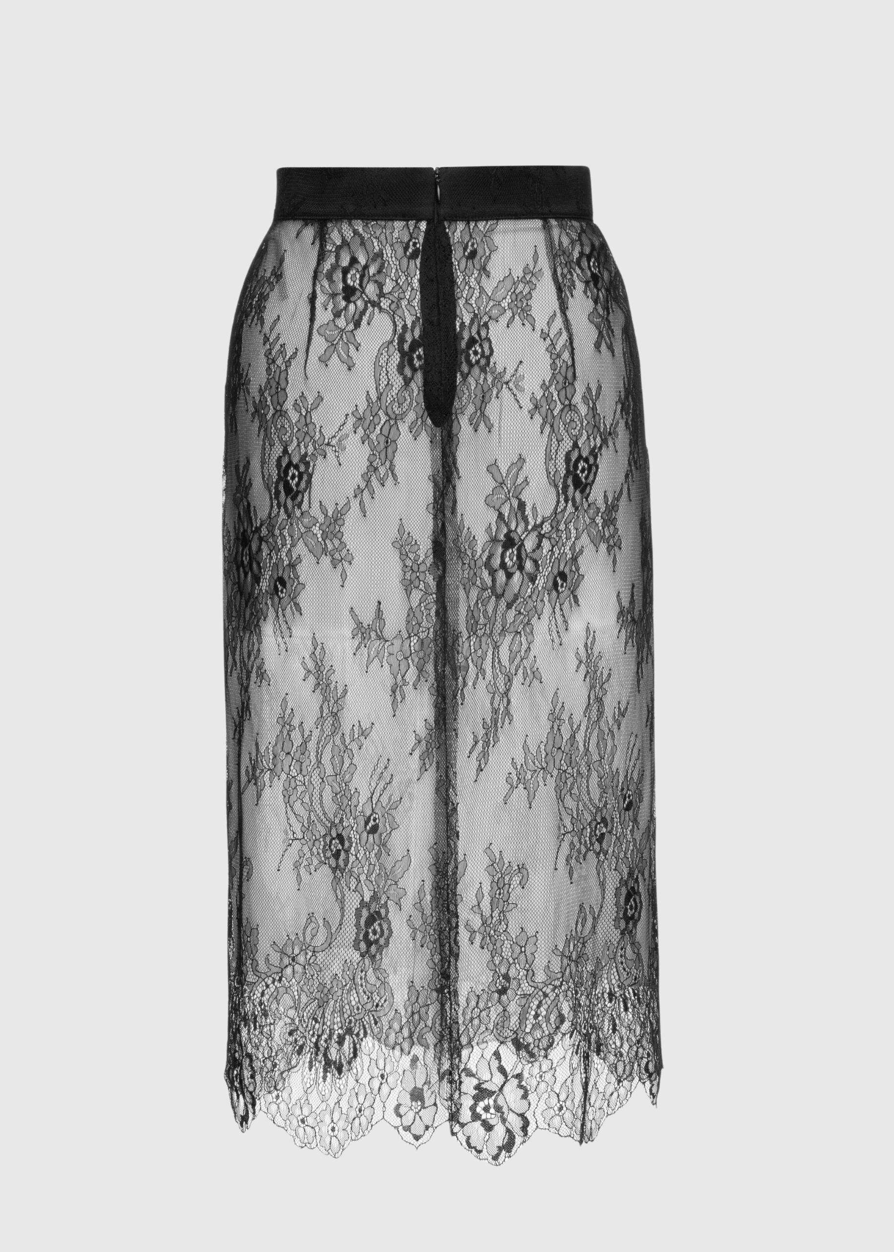 Scalloped lace pencil skirt - Image 2