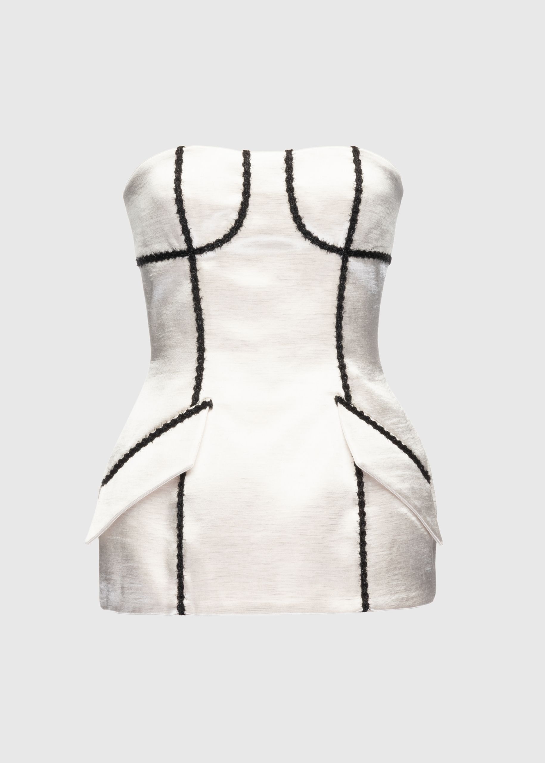 Shiny linen corset