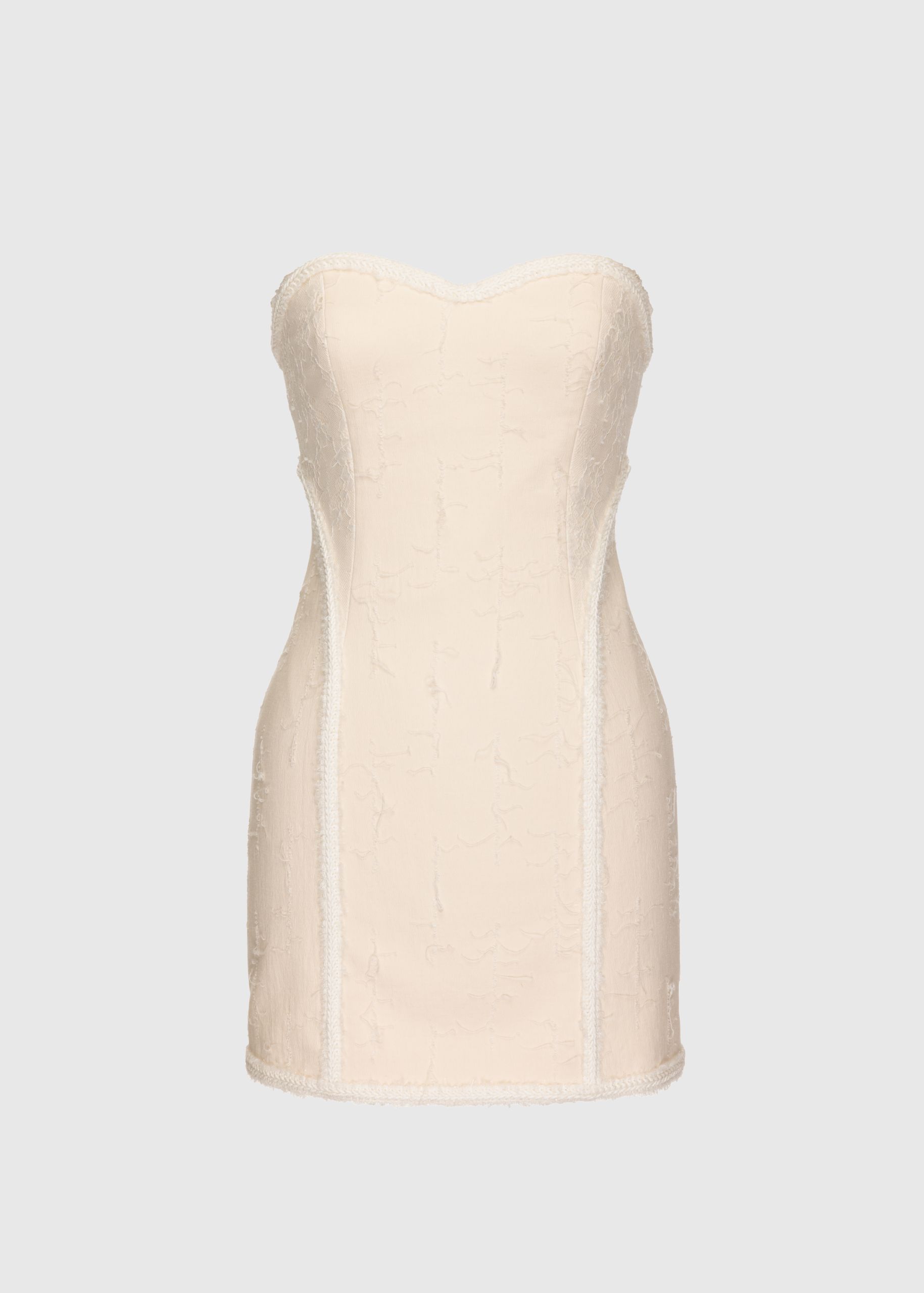 Fil coupé corset dress