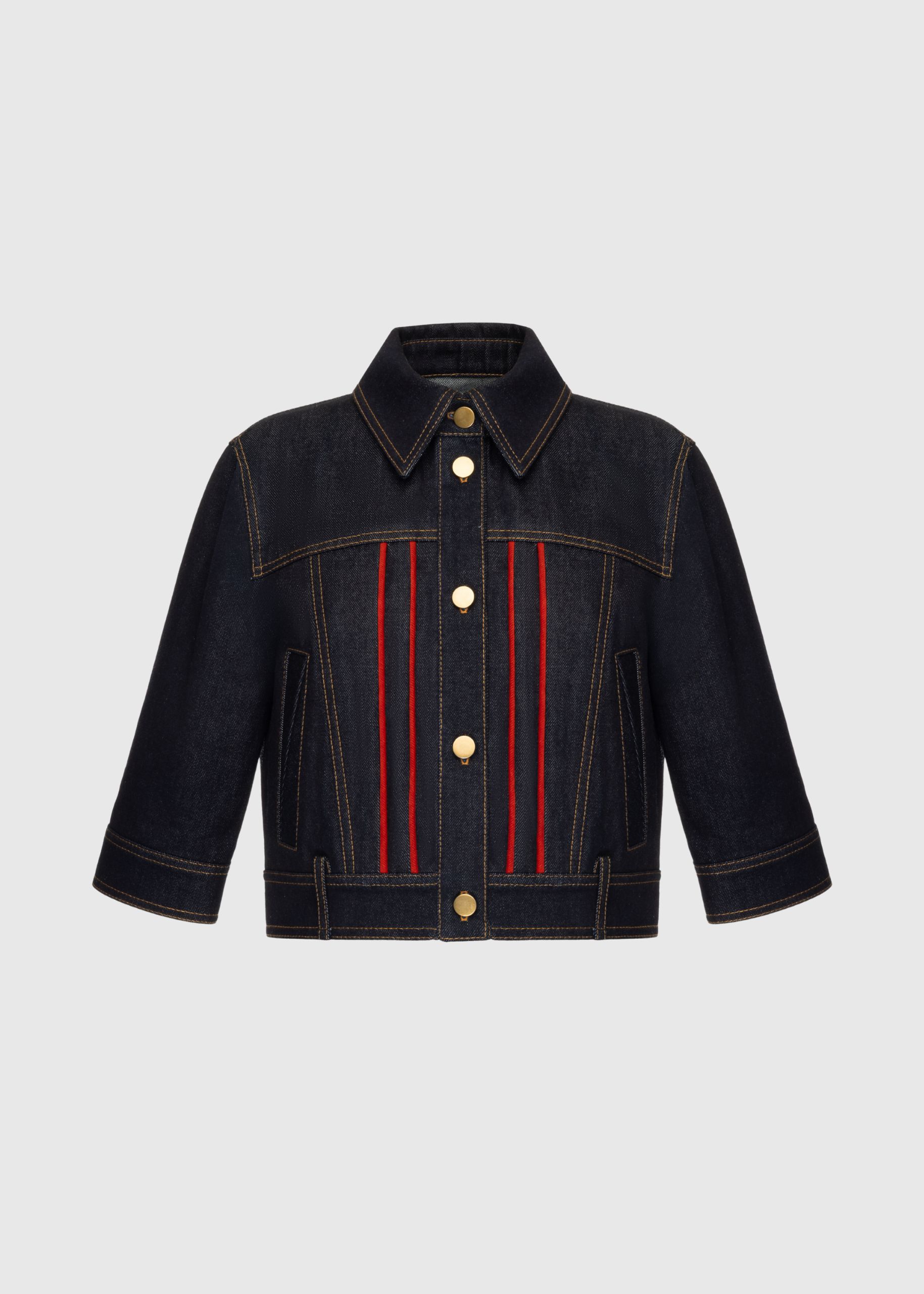 Cropped selvedge jacket