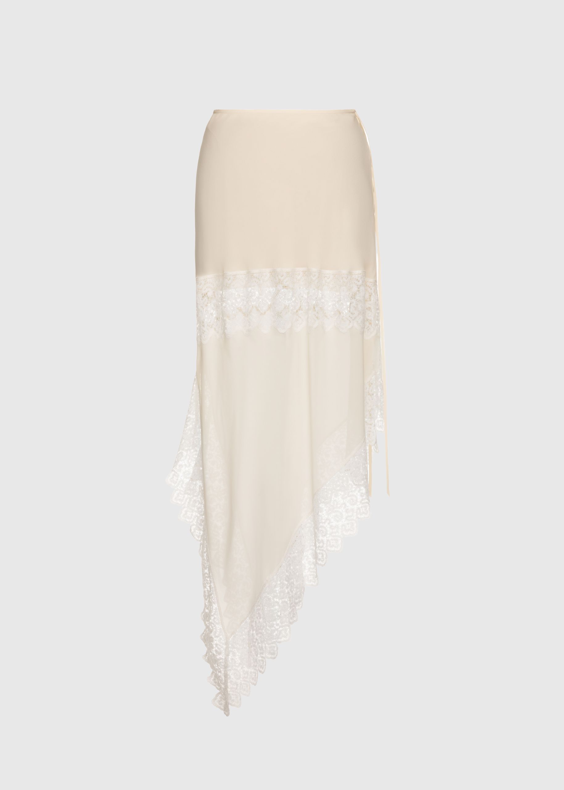 Silk georgette skirt