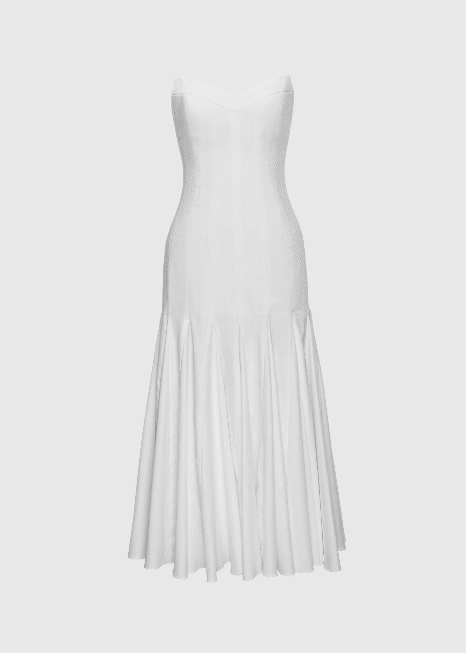 Poplin corset dress