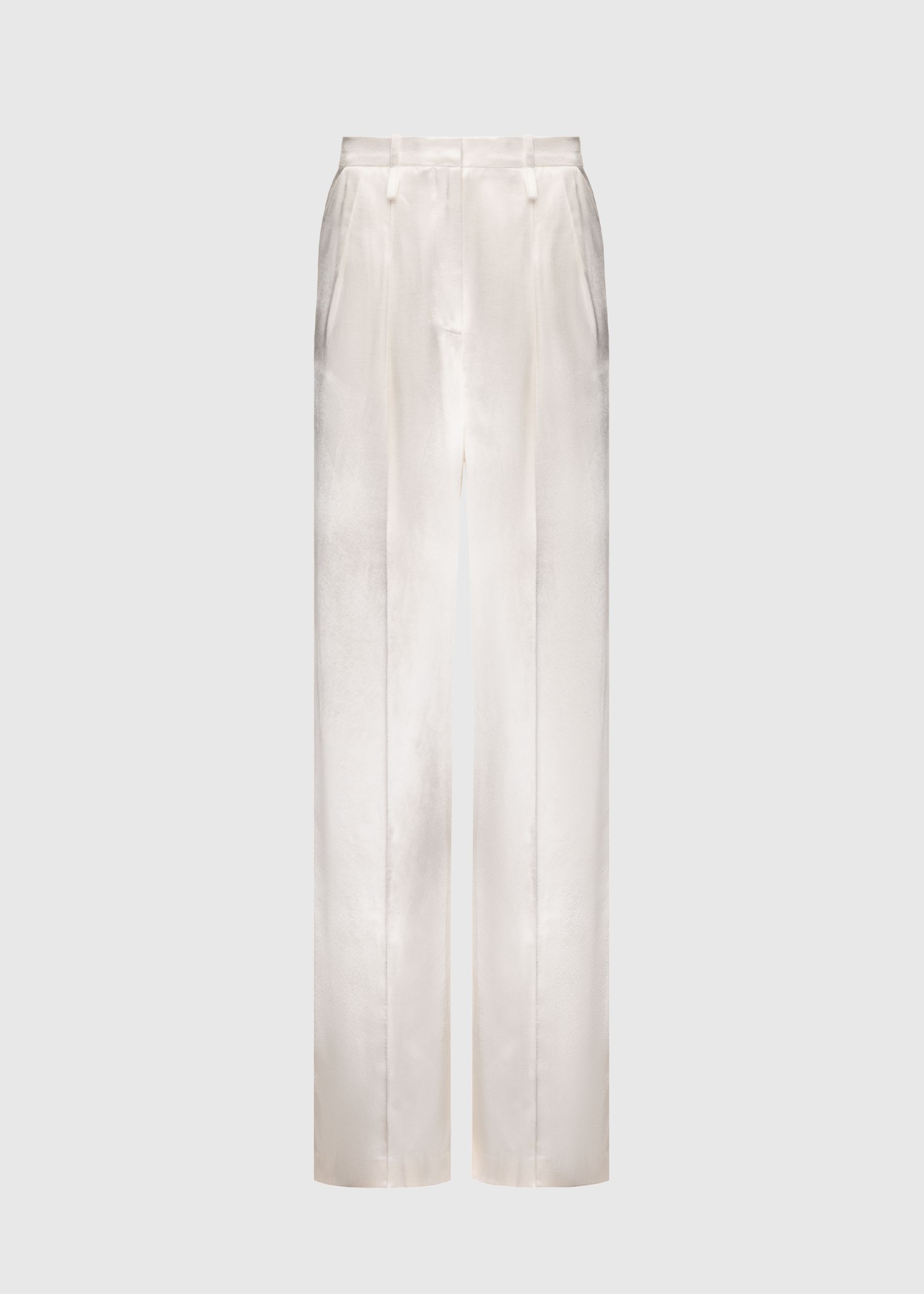High rise wide leg trouser